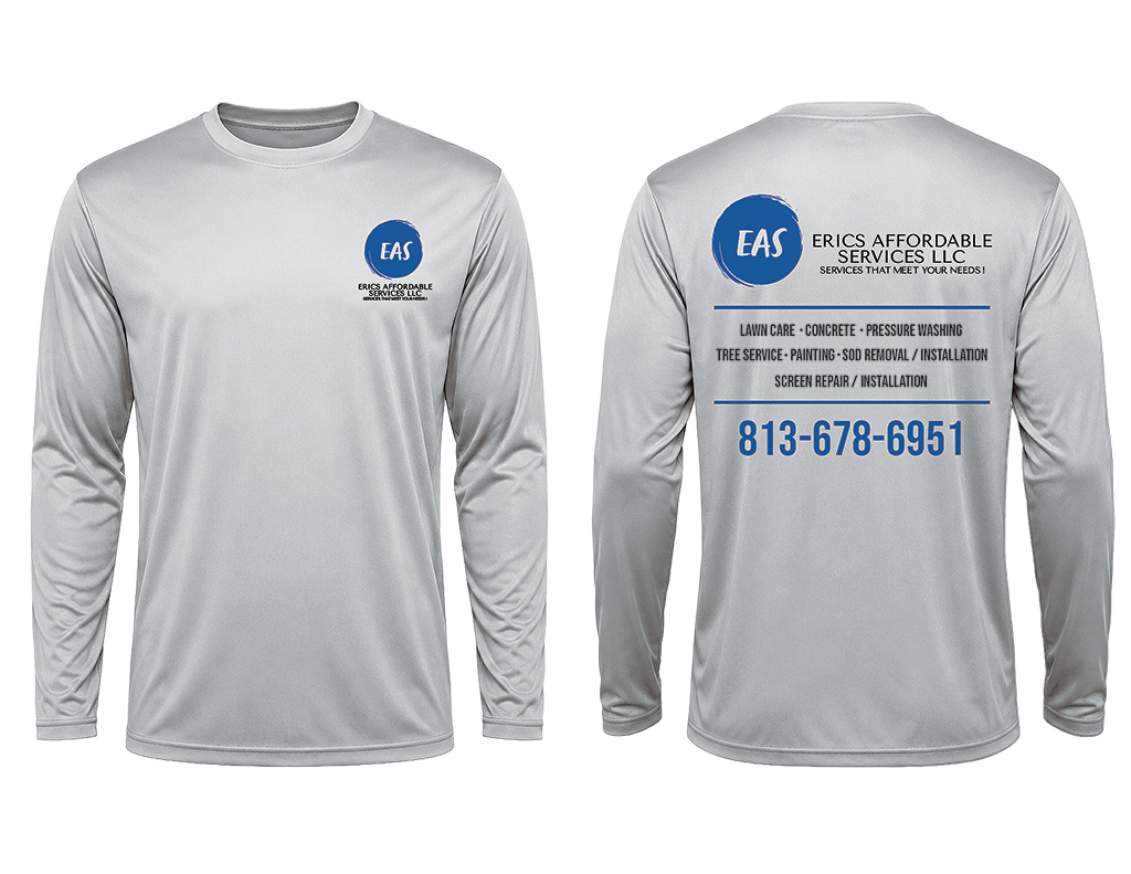 EAS LLC custom screen print mockup by 11R Print